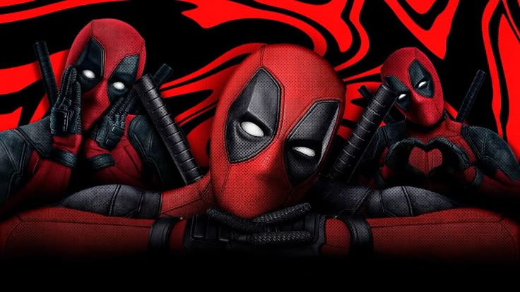 Deadpool Action Figure Miniature Toy Set PVC Collectible for Car Dashboard, Home Decor, Desk & Gifting Toy Figures