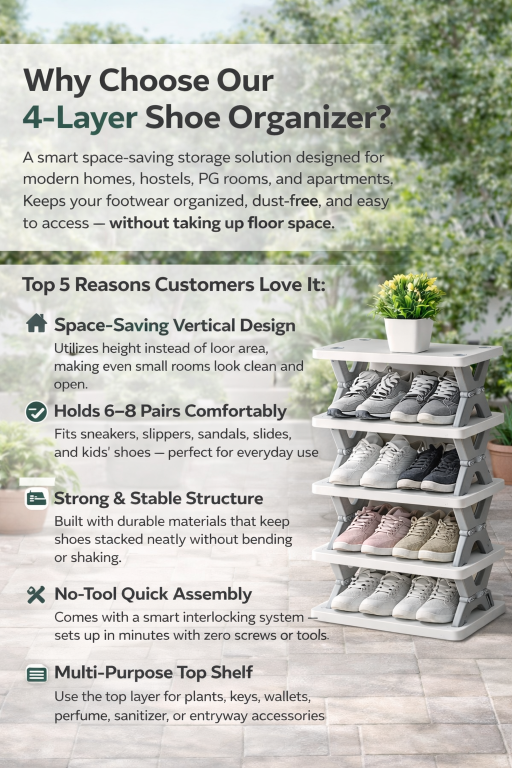 SmartStack Shoe Rack