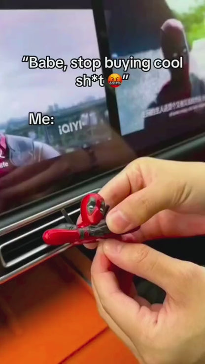 Deadpool Action Figure Miniature Toy Set PVC Collectible for Car Dashboard, Home Decor, Desk & Gifting Toy Figures